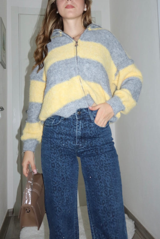 Jeans leopardato Shine push up