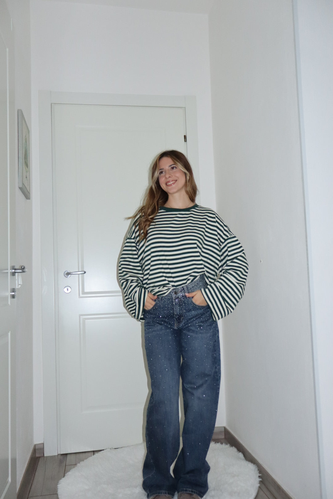 Jeans pioggia Shine blu 44-46-48-50