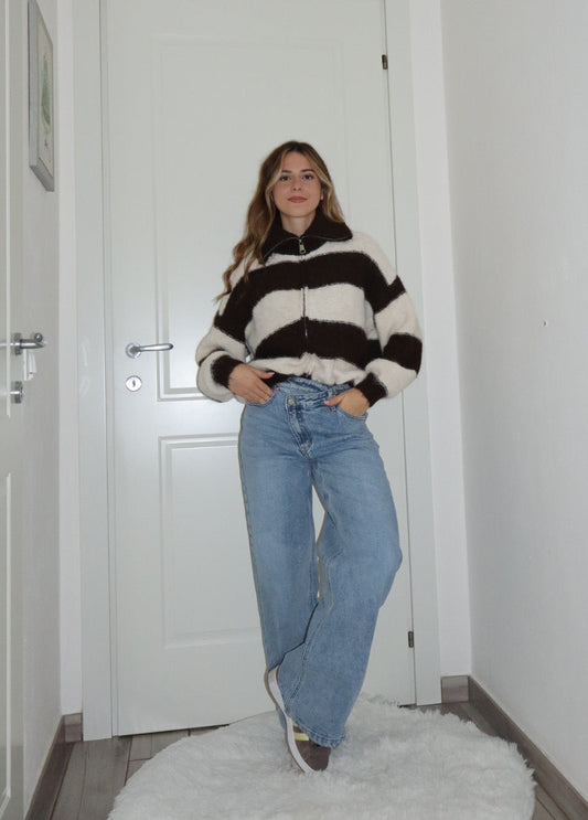 Jeans denim asimmetrico blu chiaro,blu scuro