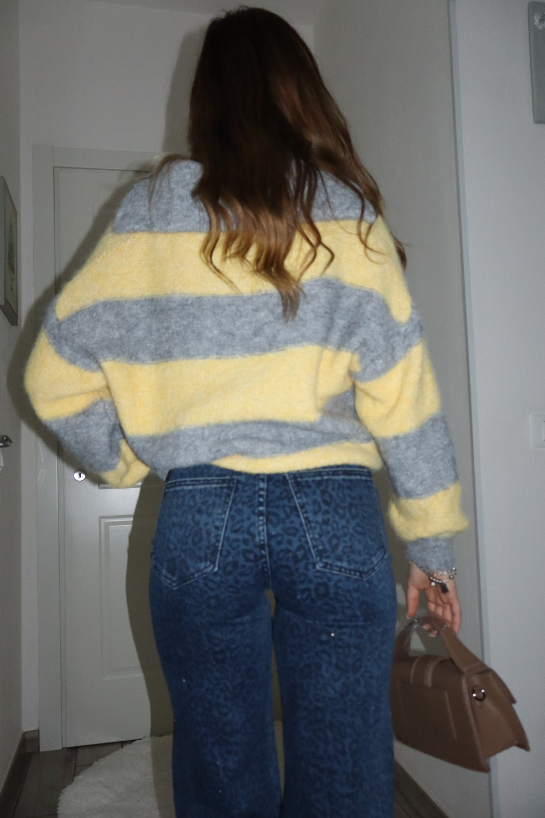 Jeans leopardato Shine push up