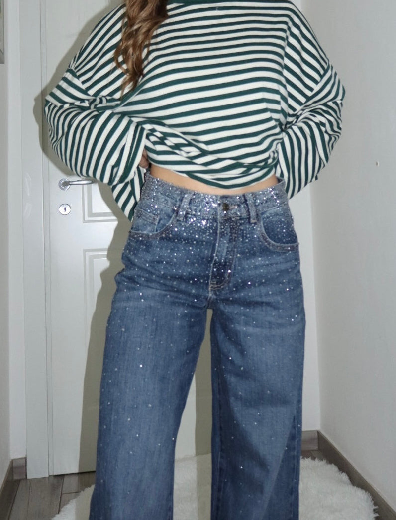 Jeans pioggia Shine blu 44-46-48-50