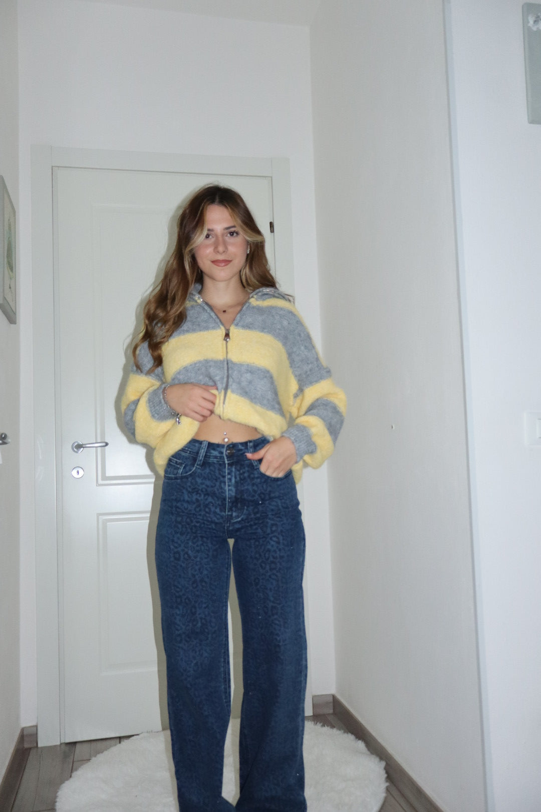 Jeans leopardato Shine push up