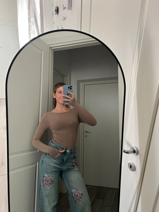 Body velato effetto cashmere